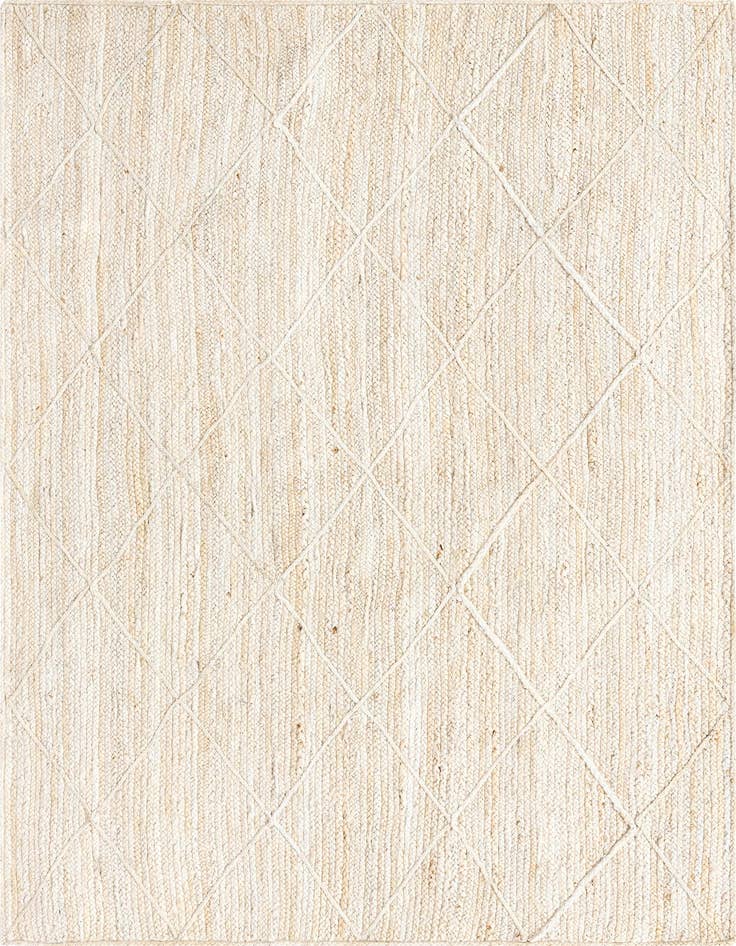 Detail image of 6' 1 x 9'  Hand Braided Jute Rug