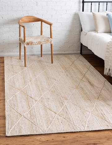 8' x 10' Handmade Braided Jute Rug