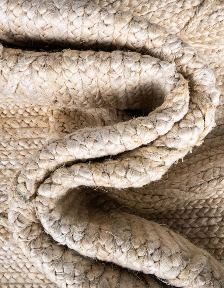 Detail image of 3' 3 x 5' 1 Handmade Braided Jute Rug