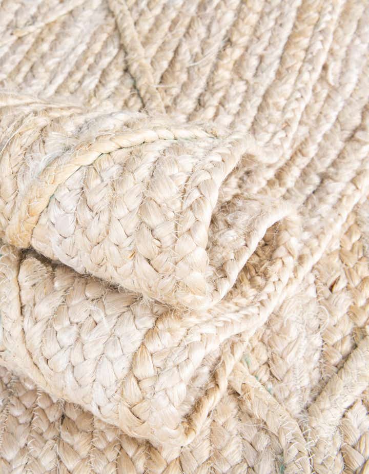 3' 3 x 5' 1 Handmade Braided Jute Rug
