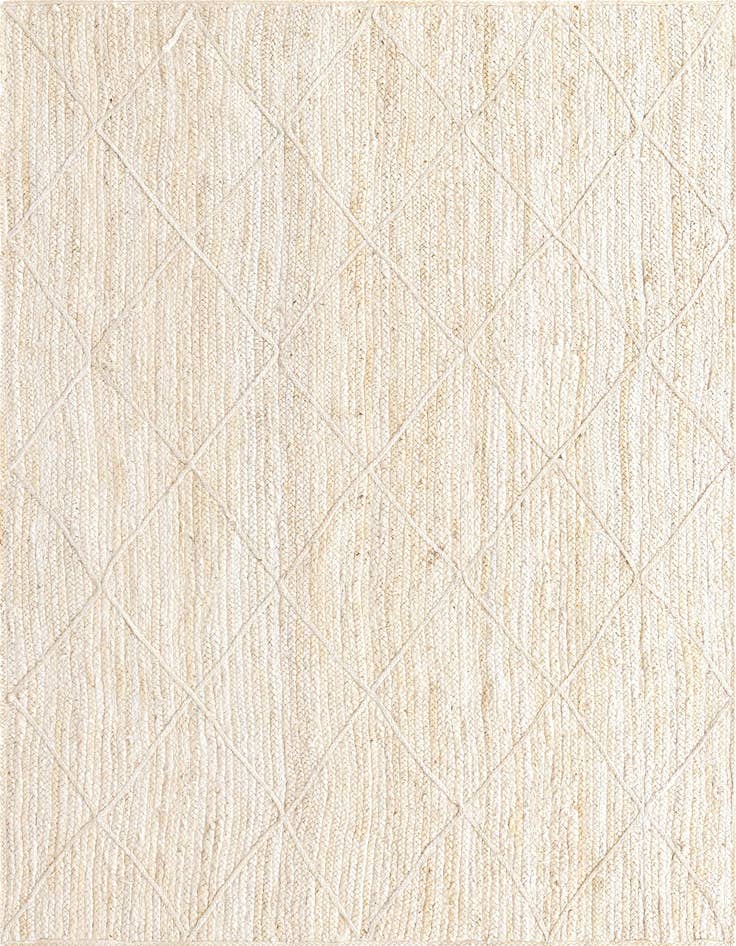 Detail image of 5' 1 x 8' Handmade Braided Jute Rug