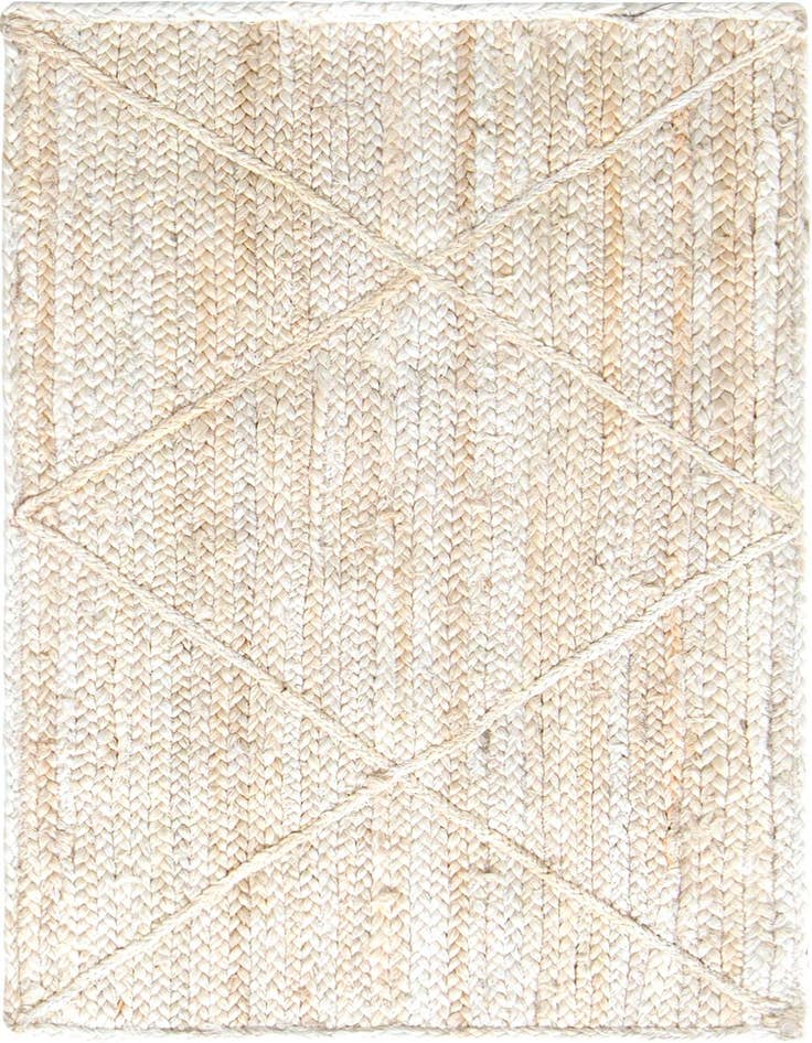 Detail image of 2' x 3' 1  Hand Braided Jute Rug