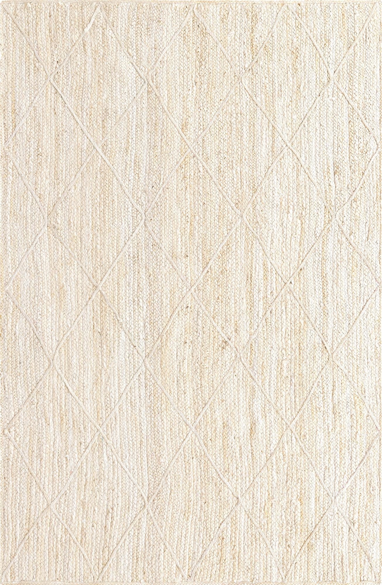 5' 1 x 8'  Hand Braided Jute Rug