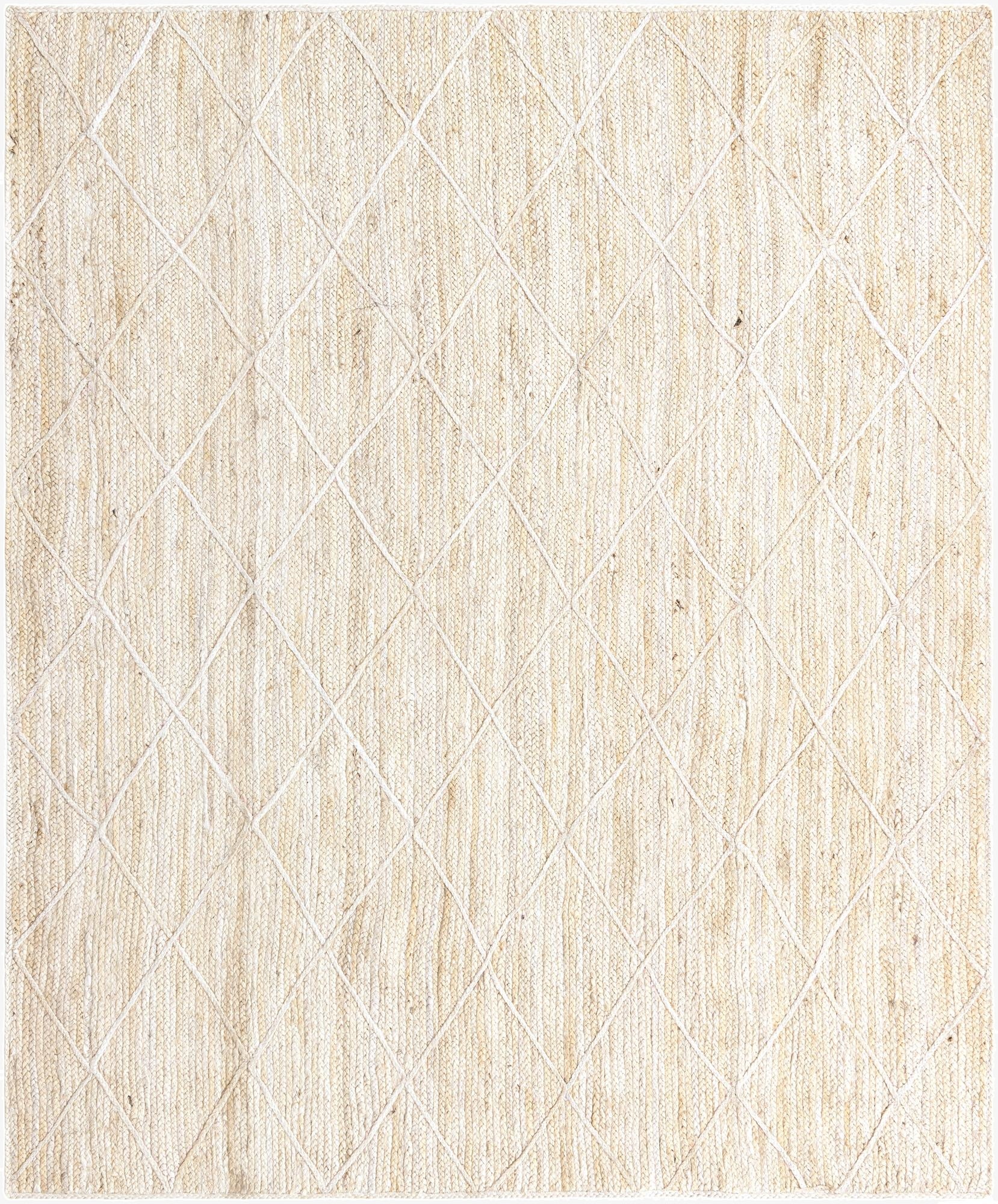 Primary image 8' x 10'  Hand Braided Jute Rug