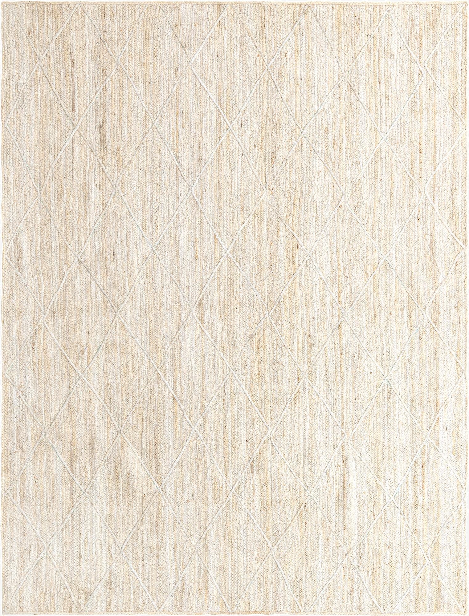 8' x 11'  Hand Braided Jute Rug