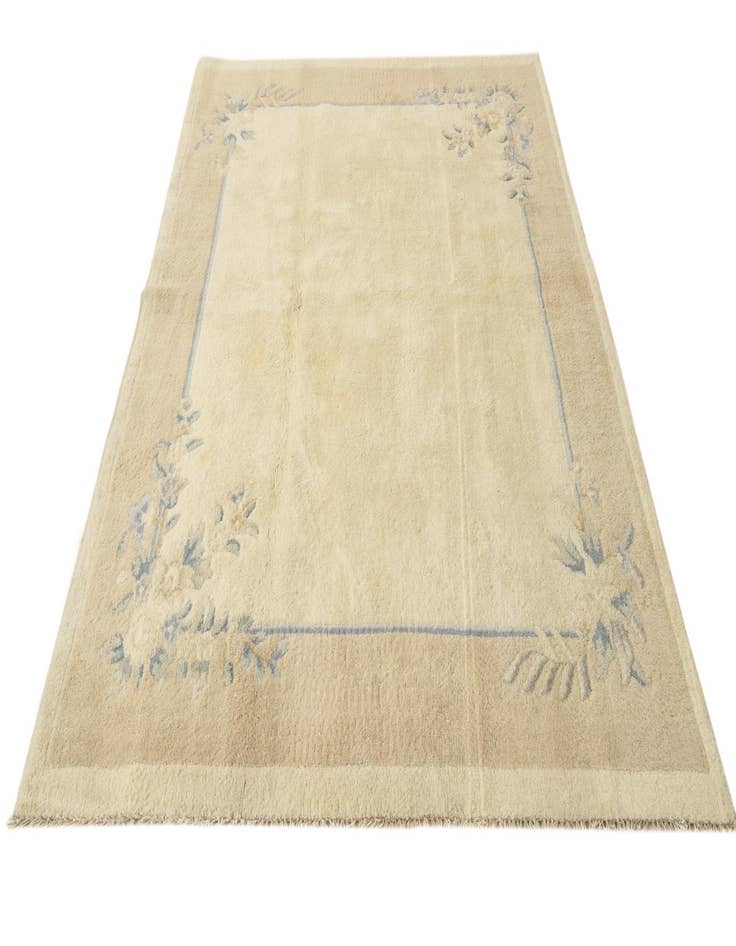 Detail image of 5' 7 x 7' 9  Hand Knotted Carved Pekin Wool Rug