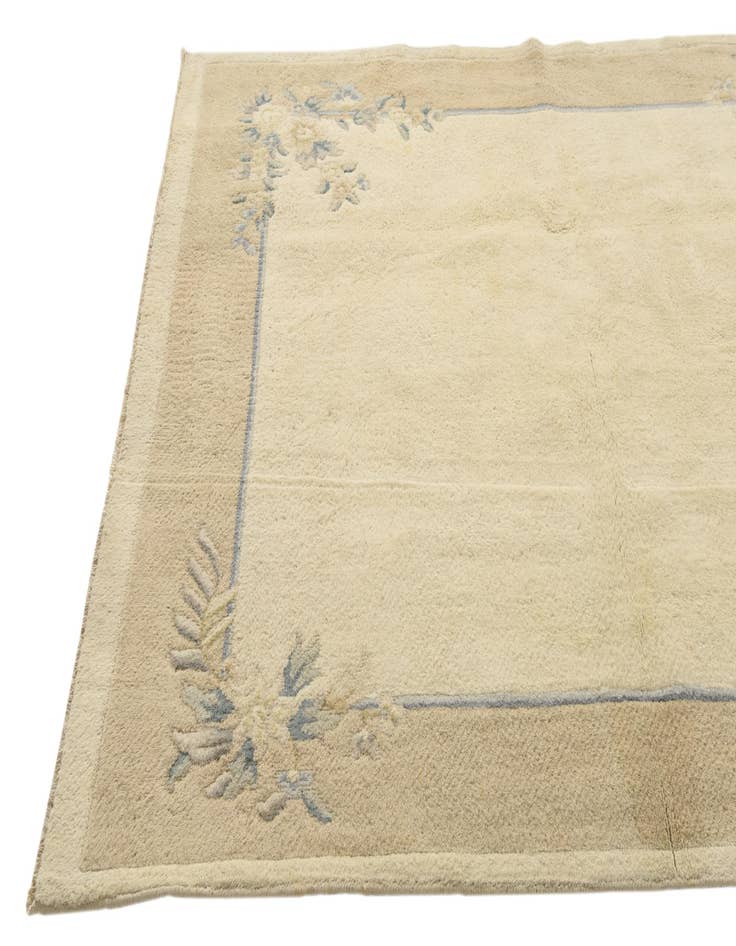 Detail image of 5' 7 x 7' 9  Hand Knotted Carved Pekin Wool Rug