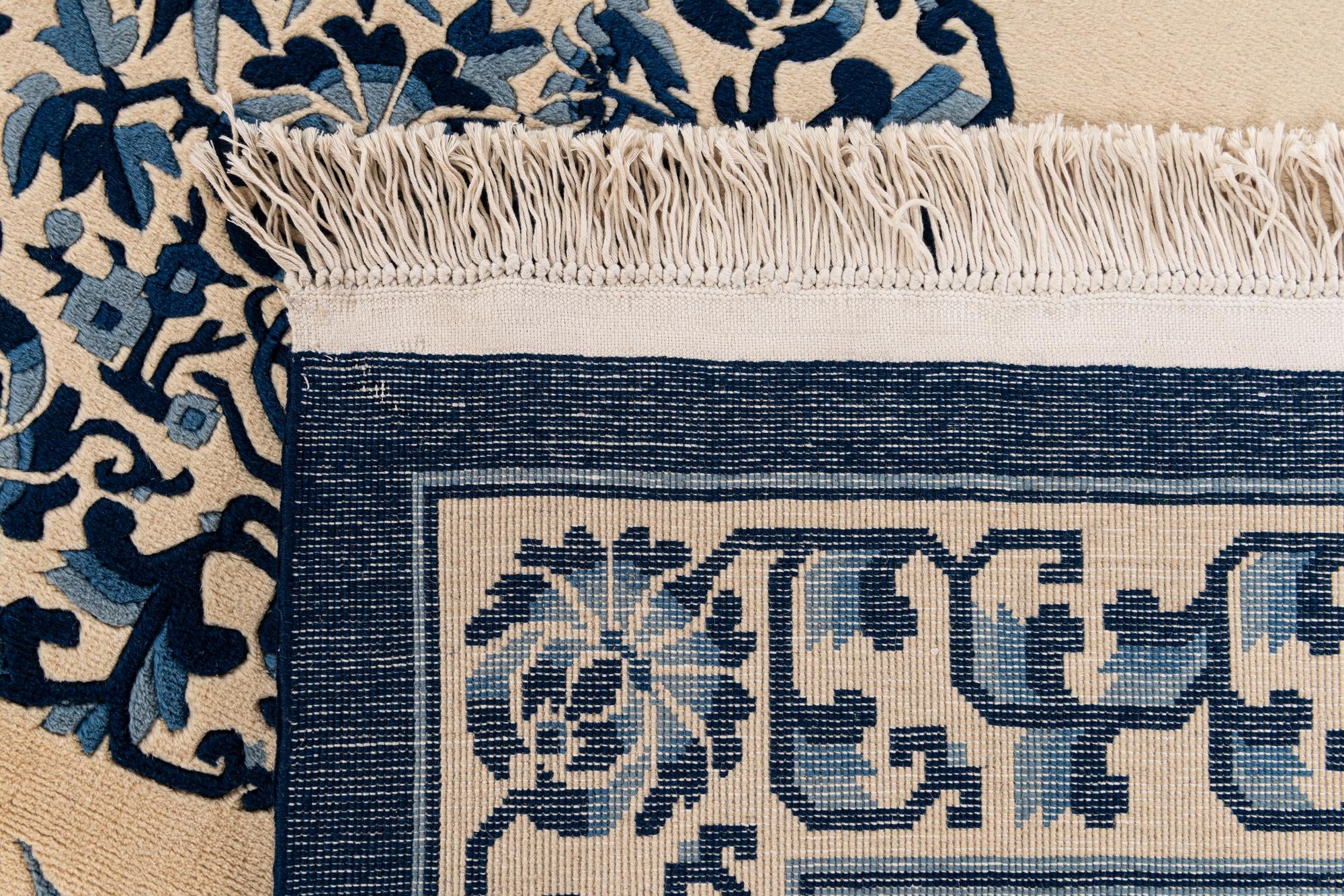 215cm x 320cm Hand Knotted Carved Pekin Wool Rug