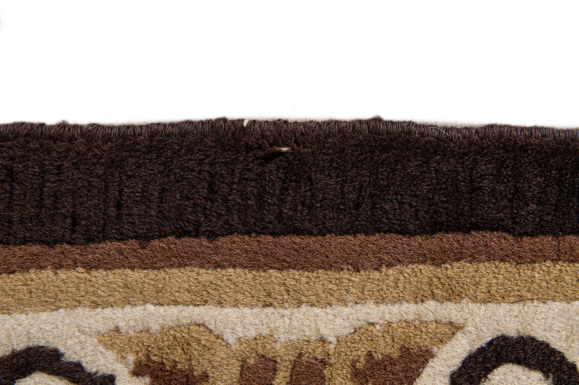3' 1 x 5' 9 Hand Knotted Carved Pekin Wool Rug