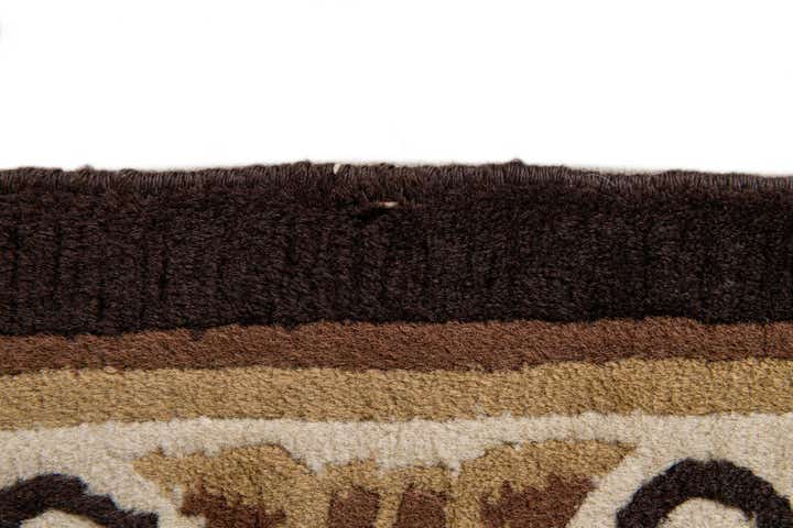 3' 1 x 5' 9 Hand Knotted Carved Pekin Wool Rug