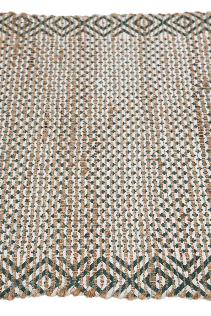 2' 1 x 3' Hand Woven Chenille Jute Rug