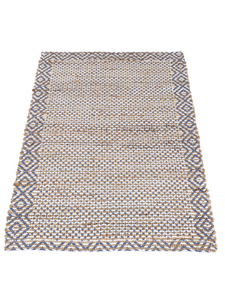 Detail image of 2' 1 x 3' Hand Woven Chenille Jute Rug