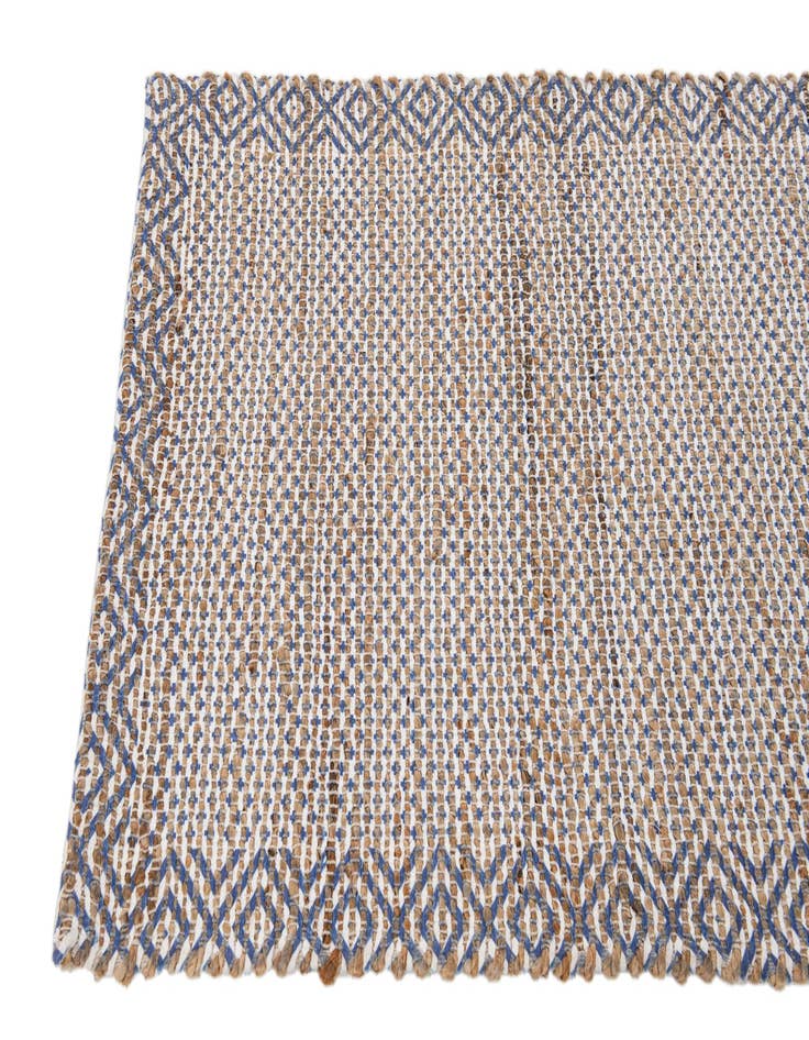 Detail image of 2' 1 x 3' Hand Woven Chenille Jute Rug