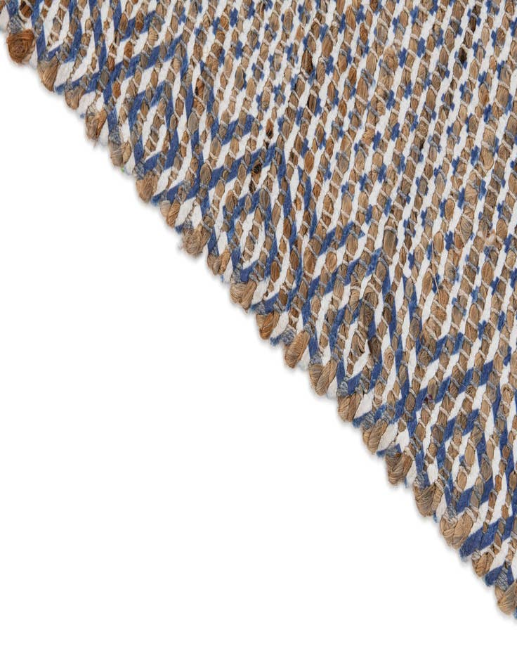Detail image of 2' 1 x 3' Hand Woven Chenille Jute Rug
