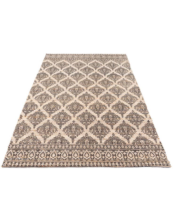 Detail image of 4' 1 x 6' Chenille Jute Rug