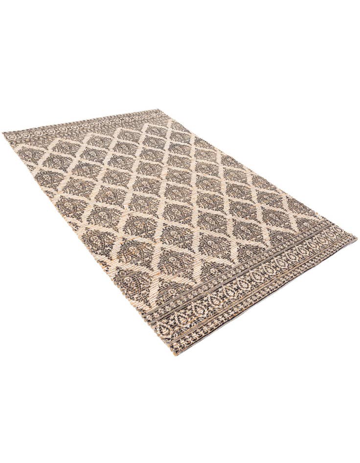 Detail image of 4' 1 x 6' Chenille Jute Rug