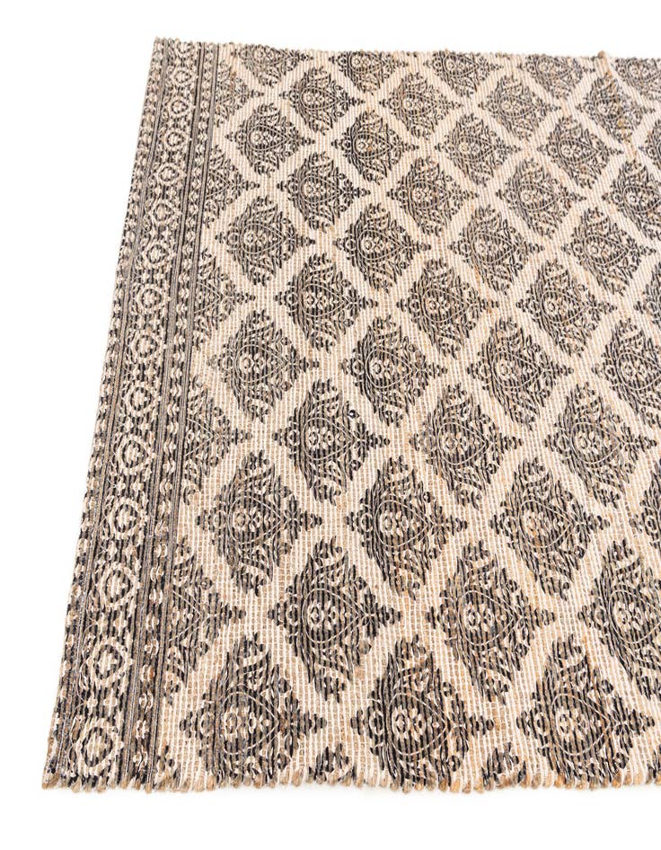 Detail image of 4' 1 x 6' Chenille Jute Rug