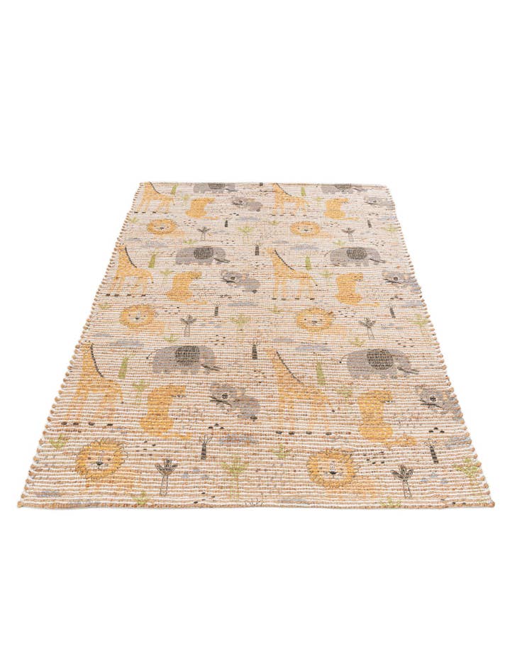 Detail image of 4' 1 x 6' 3 Chenille Jute Rug
