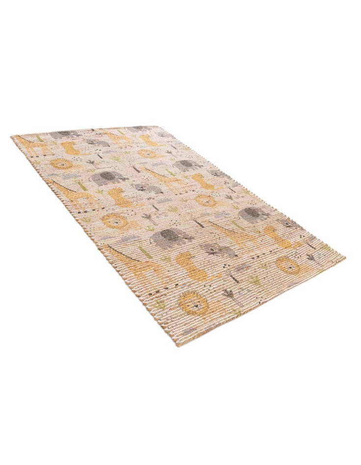 Detail image of 4' 1 x 6' 3 Chenille Jute Rug