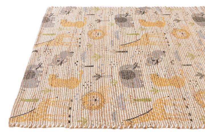 4' 1 x 6' 3 Chenille Jute Rug