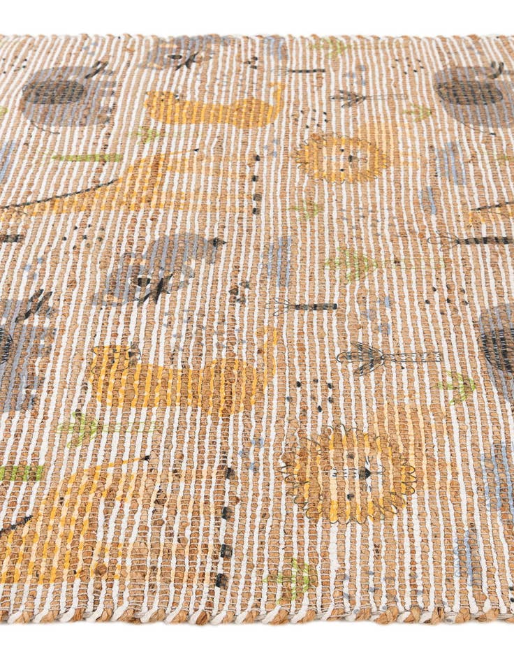 Detail image of 4' 1 x 6' 3 Chenille Jute Rug