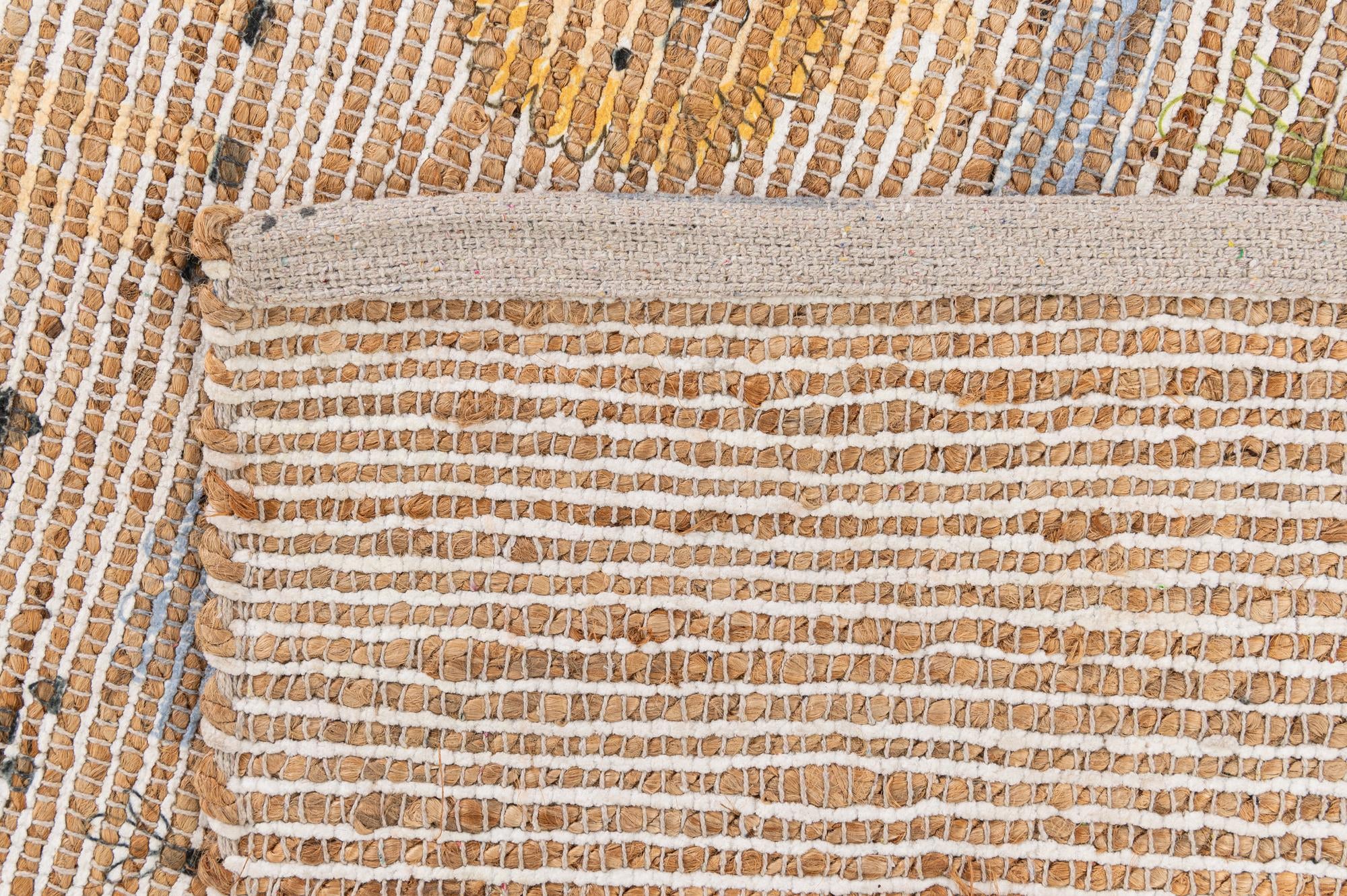 4' 1 x 6' 3 Chenille Jute Rug