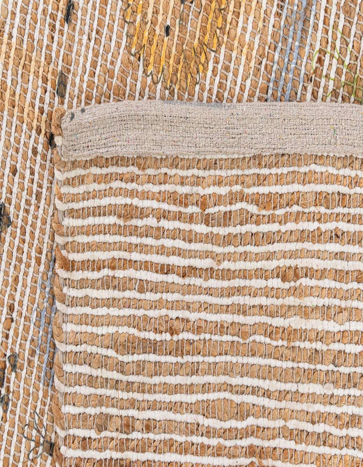 Detail image of 4' 1 x 6' 3 Chenille Jute Rug