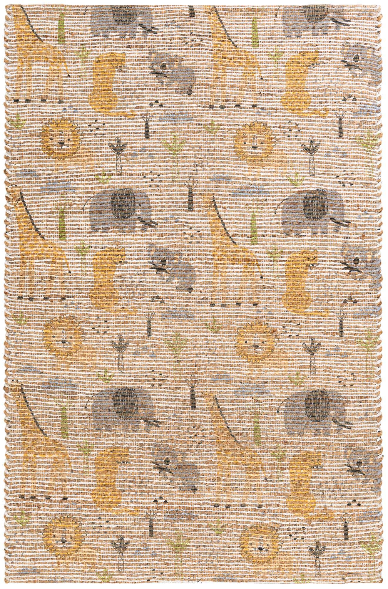 4' 1 x 6' 3 Chenille Jute Rug