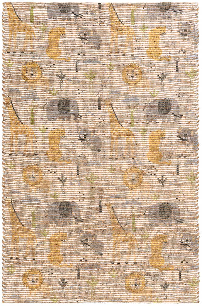 4' 1 x 6' 3 Chenille Jute Rug