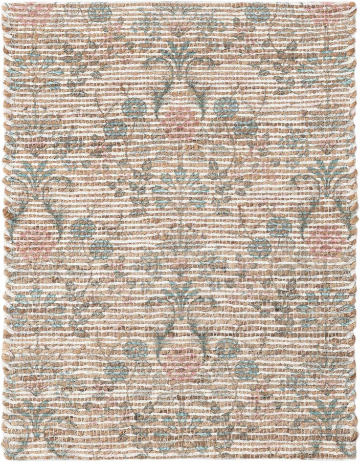 Detail image of 2' x 3' 1 Hand Woven Chenille Jute Rug