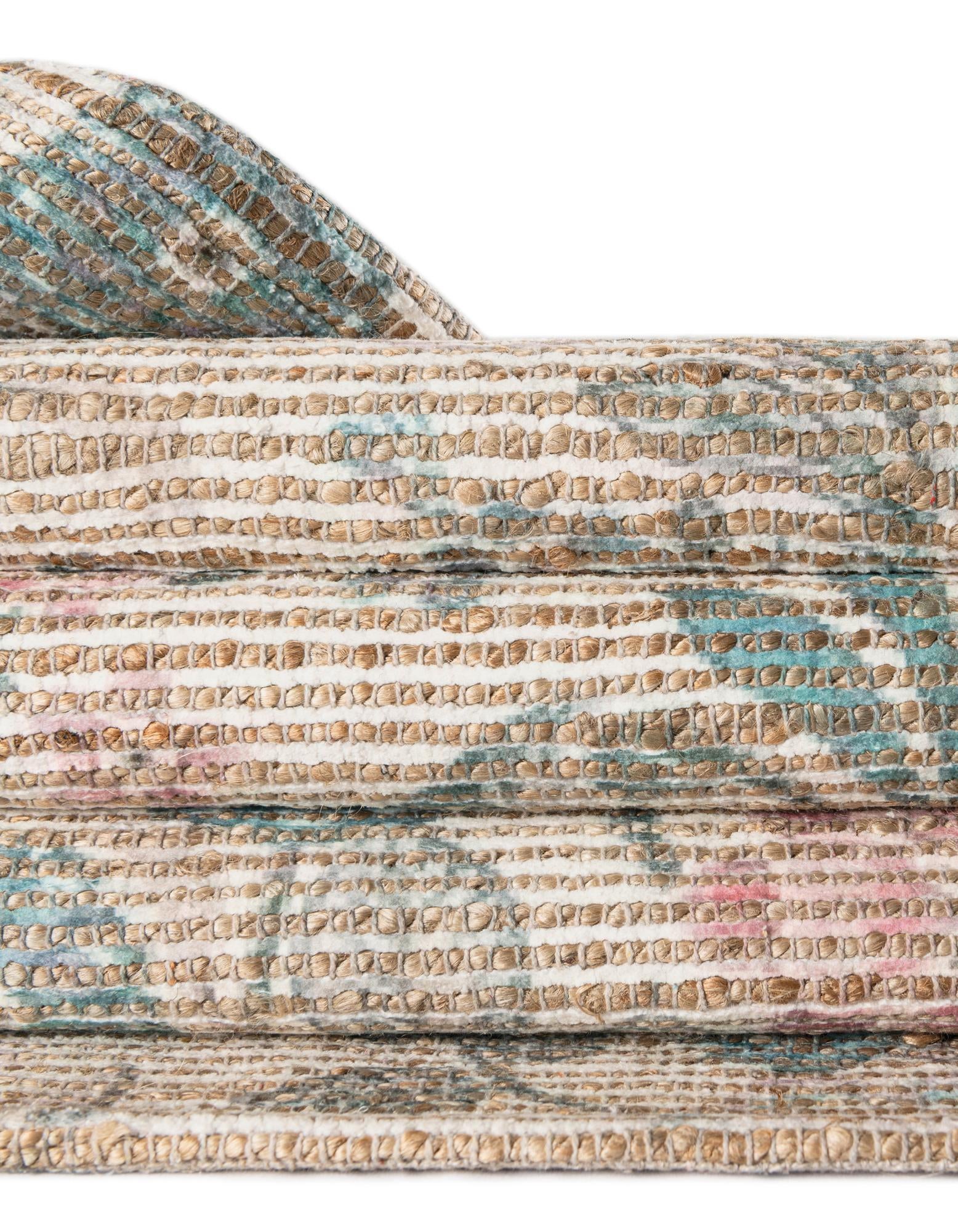 7' 10 x 10' Hand Woven Chenille Jute Rug