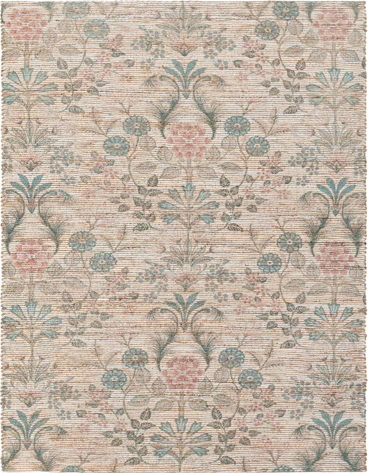 Detail image of 6' 1 x 9' Hand Woven Chenille Jute Rug