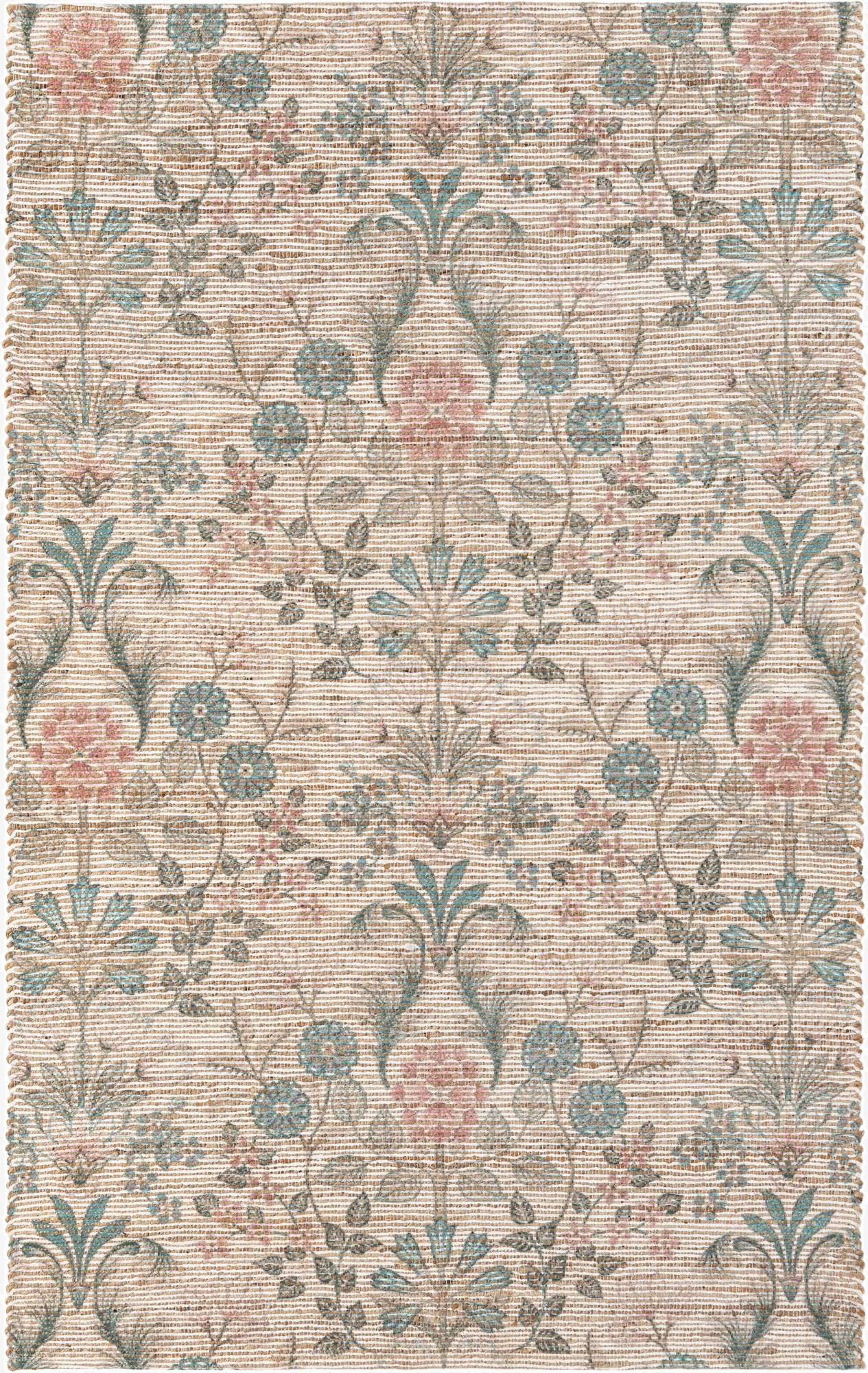 Primary image 5' 1 x 8'  Hand Woven Chenille Jute Rug