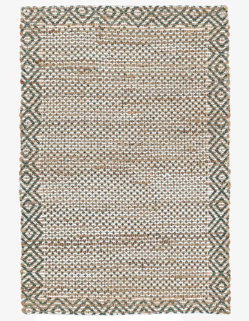 2' 1 x 3' Hand Woven Chenille Jute Rug