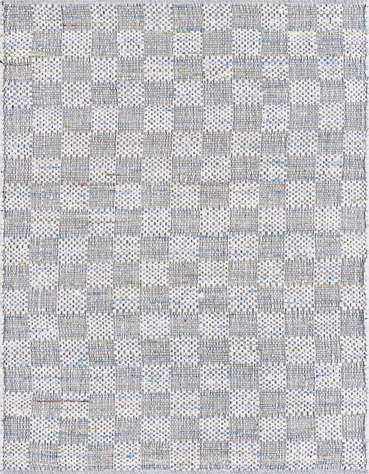 Detail image of 5' 1 x 8' Hand Woven Chindi Cotton Rug
