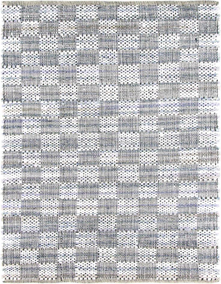 Detail image of 4' 1 x 6' 1 Hand Woven Chindi Cotton Rug