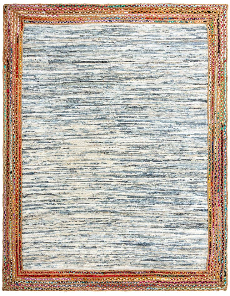 Detail image of 8' x 10' Chindi Jute Rug