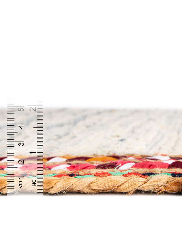 Custom Ivory Chindi Jute Rug