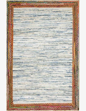 6' 1 x 9' Chindi Jute Rug