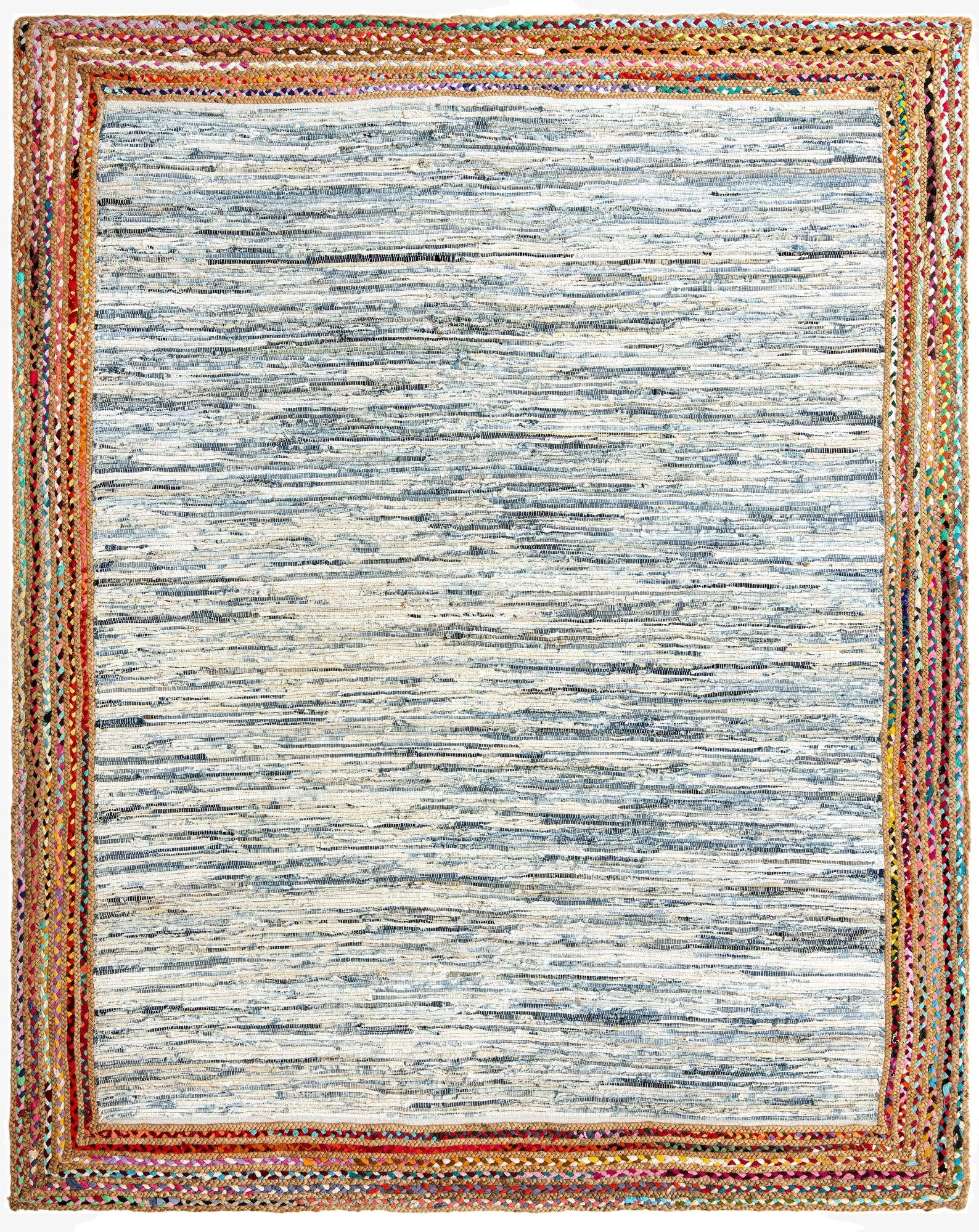 8' x 10' Chindi Jute Rug
