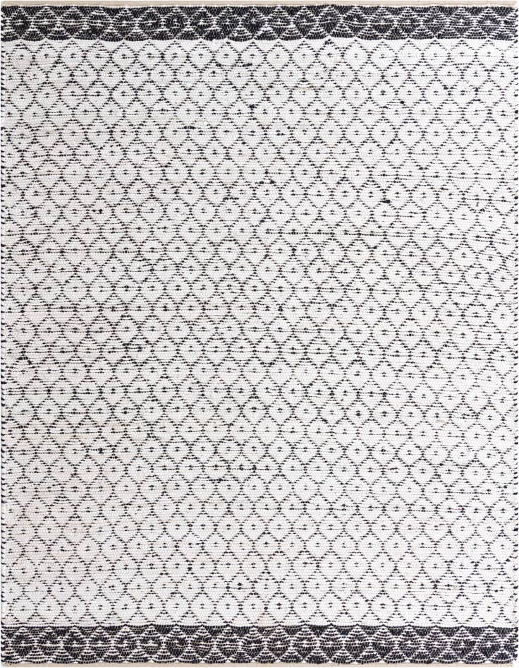 Detail image of 8' x 10' Hand Woven Chindi Trellis Rug
