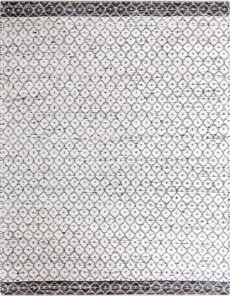Detail image of 9' x 12' Hand Woven Chindi Trellis Rug