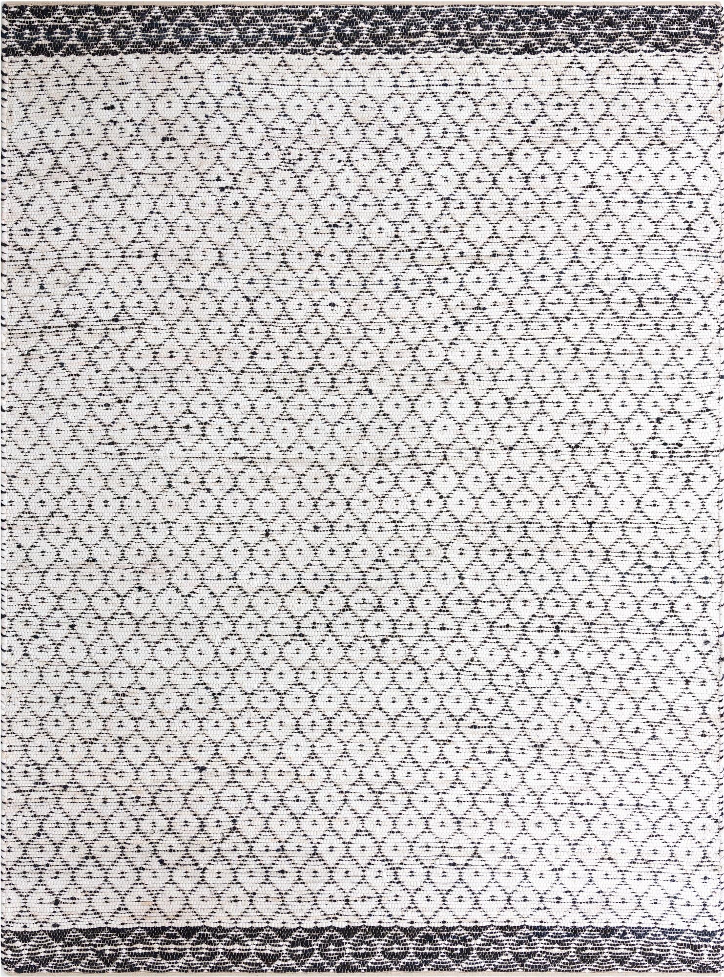 9' x 12'  Hand Woven Chindi Trellis Rug