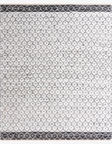 8' x 10' Hand Woven Chindi Trellis Rug