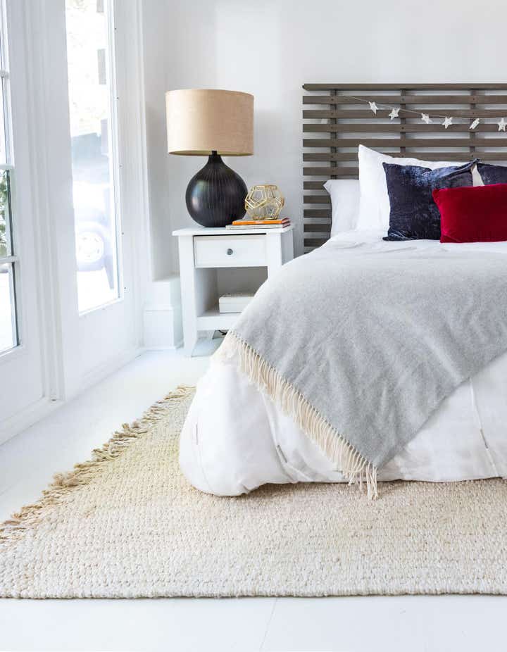 6' 1 x 9' Hand Woven Chunky Jute Rug