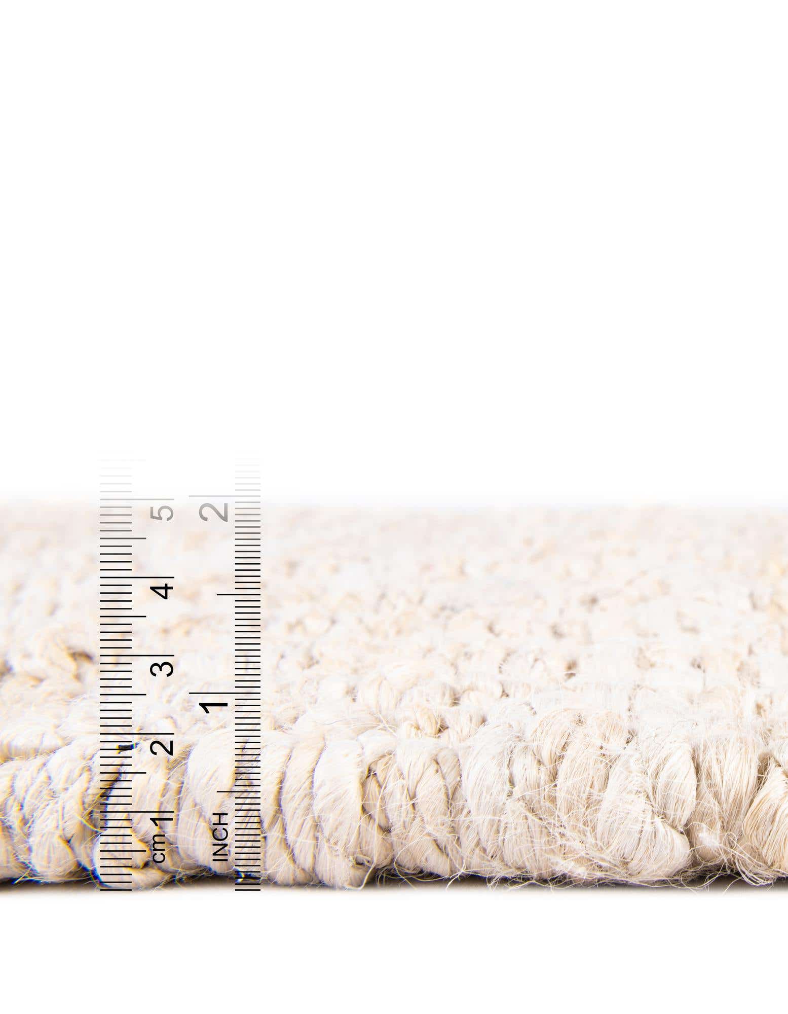 Custom Ivory Hand Woven Chunky Jute Rug