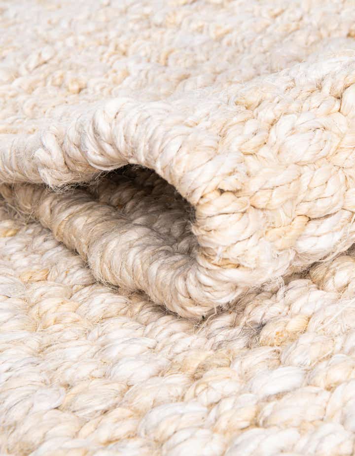 6' 1 x 9' Hand Woven Chunky Jute Rug