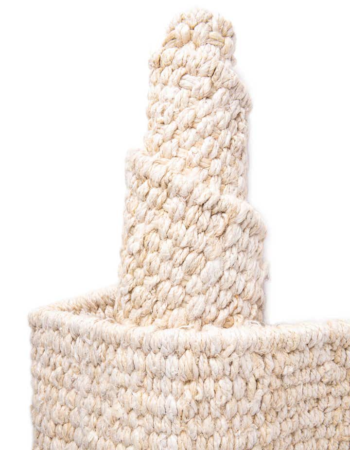 6' 1 x 9' Hand Woven Chunky Jute Rug