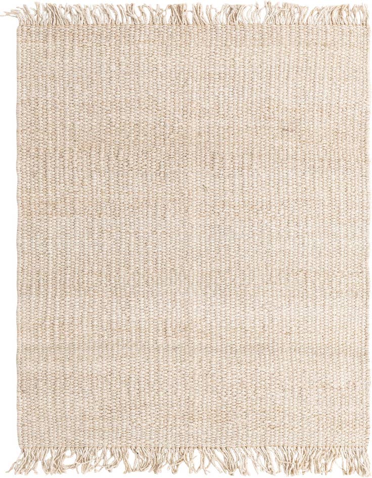 Detail image of 5' 1 x 8' Hand Woven Chunky Jute Rug
