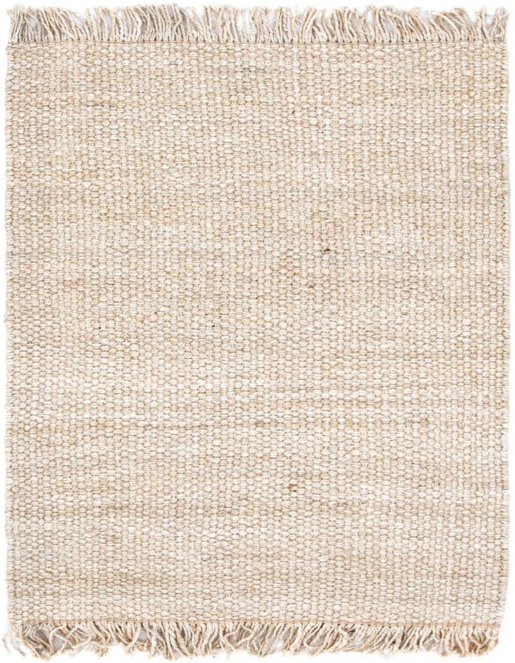 Detail image of 4' 1 x 6' 1 Hand Woven Chunky Jute Rug